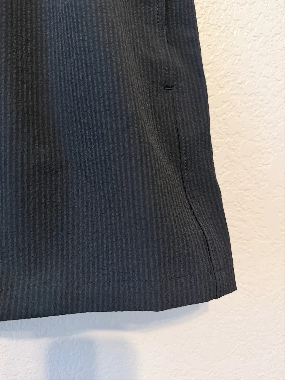 Hollister Black Seersucker Swim Shorts | XS | Stretch | NWOT
